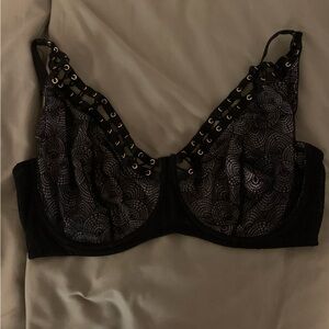 Playful Promise Black Lace Bra US 34J/ UK 34GG